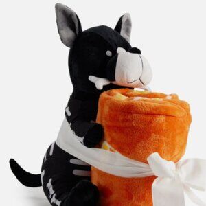 Adorable Kid's Halloween Skeleton Buddy and Throw! NWT